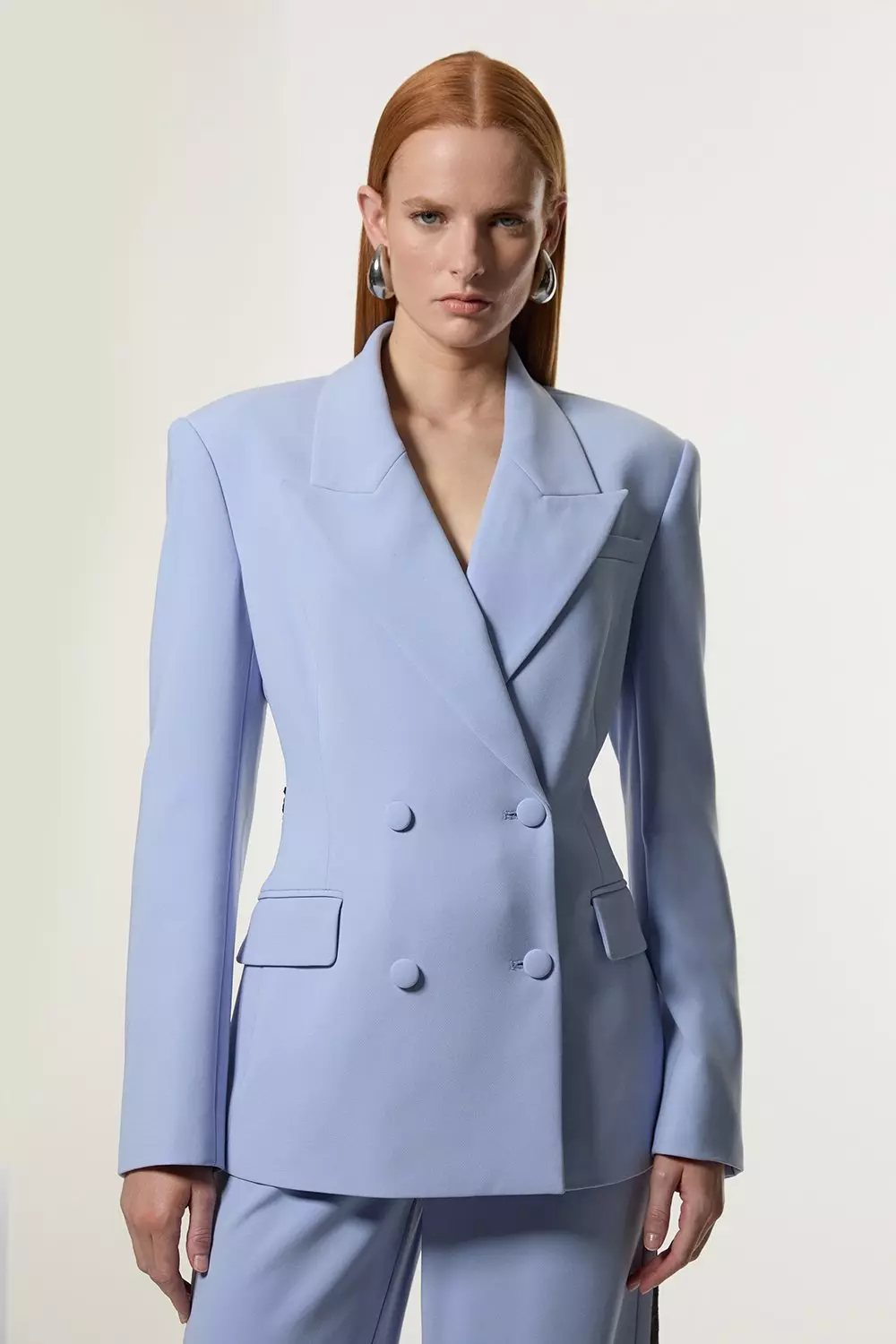 Lace Applique Contrast Tailored Tuxedo Jacket | Karen Millen
